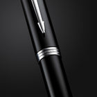 Parker IM Ballpoint Pen - Black Lacquer with Chrome Trim - Medium Point - Blue Ink-A comfortable and ergonomic shape is paired with superior PARKER craftsmanship to evoke the brand’s rich heritage