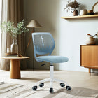 Chaise de Bureau Pivotante en Tissu Bleu Homy Casa-8
