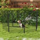 PawHut Heavy Duty 8-Panel Dog Playpen with Door for Multiple Dogs - 39" H-Keeps your pet safely confined while offering more space to play, sleep, and exercise