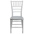 Flash Furniture - Chaise empilable Chiavari série Hercule PREMIUM en résine, argent (LESILVER)-Chaises Chiavari