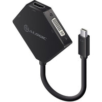 ALOGIC - Adaptateur 3 en 1 Mini DisplayPort vers HDMI/DVI/VGA mâle vers 3 femelles-Solution innovante 3 en 1