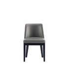 Manhattan Comfort Gansevoort 19" Modern Faux Leather Upholstered Dining Chair - Pebble Grey - Set of 4-10