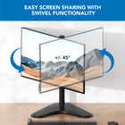 Mount-It! MI-1757 Full Motion Monitor Stand-Swivel: +/-45°
