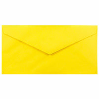 JAM Paper Monarch Envelopes, 3.88 x 7.5, Brite Hue Yellow Recycled, 1000 Pack (34097577B)-Yellow
