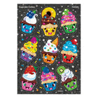 TREND Cupcake Cuties Sparkle Stickers - 6 Packs of 18-Fun assortment for party favors, storytelling, and customizing devices, water bottles, and more!