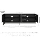 Hudson&Canal Montello TV Stand for TV's up to 78" - Black Grain-8