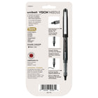 uni-ball Vision Needle Rollerball Pens - 0.5mm - Black - 5 Pack-Micro point pens with archival-quality ink are perfect for notes, lists, signatures and record keeping