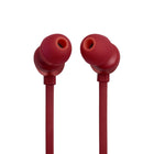JBL Tune 310C USB Wired Hi-Res In-Ear Headphones - Red-3-button remote with microphone