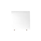 Manhattan Comfort Utopia 19.68" Square End Table, White and Maple Cream (89352)-Classy Sleek Design to Enhance your Living Environment