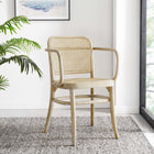 Modway Winona Wood Dining Chair - Grey-Includes Non-Marking Foot Caps