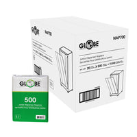 Globe Commercial NAP700 Tall Fold Napkins - 1-Ply - White - 500 Napkins/Pack - 20 Pack-Fits most tall fold or junior napkin dispensers
