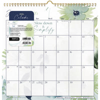 DateWorks 2026 16-Month Spiral Wall Calendar - 12" x 12" - Whisper Song - English-12.00" x 12.00"