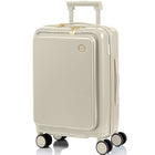 Champs Onyx Carry-on Luggage - Ivory-Built to last. Light-weight, water-resistant, durable polycarbonate hard-shell