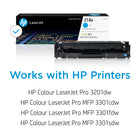 HP 218A Original LaserJet Toner Cartridge - Standard Yield - Cyan-This cartridge works with: HP Colour LaserJet Pro 3201dw; HP Colour LaserJet Pro MFP 3301cdw, 3301fdw, 3301sdw