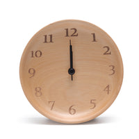 Nexten Pro Wooden Wall Clock - Digit - Dish Shape-Premium German Beech Wood