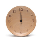 Nexten Pro - Horloge murale en bois avec chiffres-Bois de hêtre allemand de qualité supérieure