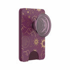PopSockets PopWallet+ For MagSafe with Adapter Celestial - Mauve-Magnetic wallet, phone grip and stand with swappable top and included adapter ring to make any case compatible