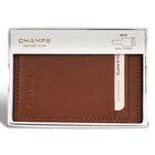 Champs - Porte-cartes Mag Hybride en cuir Onyx - Marron-Signature Champs en relief