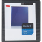 Staples® – Reliure de présentation standard à anneaux en D, 1 1/2 po, noir-Les anneaux montés à l'arrière permettent aux pages de reposer à plat