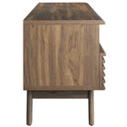 Modway Render 60" TV Stand - Walnut-Cable Management Holes