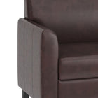Flash Furniture HERCULES Diplomat Series Brown Leather Loveseat-Foam Filled Cushions