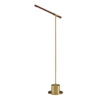 Monarch Specialties 9652 65"H Floor Lamp - Brass Metal, Wood-look Shade-Brighten your space with this 65 in. high floor lamp, featuring a fashionable and trendy antique brass metal finish paired with a chic wood-look shade that brings a stylish ambiance to any living room, bedroom, or office