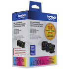 Brother LC101 Colour Ink Cartridges (Cyan, Magenta, Yellow), 3 Pack  (LC1013PKS)-Brother Genuine ink produces rich, vivid colour prints that withstand the test of time.
