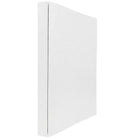 JAM Paper Italian Leather 3 Ring Binder, 3/4", White (369231776)-Red Italian leather 3 ring binder - 3/4" wide
