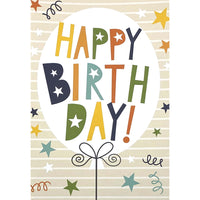 Mill Brook Studio Birthday Greeting Cards/Envelopes - 5-3/8" x 7-3/4" - Juvenile: Confetti - 18 Pack-Premium quality greeting cards