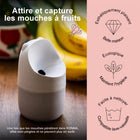 Happy Sinks - Piège à mouche à fruit KONNA en composite de bois-Matériau : Composite de bois