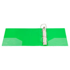 JAM Paper Plastic 4" 3-Ring Binder - Green-This document holder is a staple for all of your projects, assignments, memos, school work, and any other important documents that need to be kept safe.