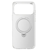 Torras Ostand Q3 Spin Case for iPhone 17 Pro Max - Clear-360° Spin Magnetic Stand. Unlimited stand angles, ultimate 360°convenience. Seamless integration with no bulk on the back