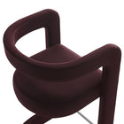 Modway Winslow Performance Velvet Bar Stool - Mulberry-8