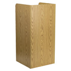 Flash Furniture Wood Tray Top Receptacle - Oak-Push Door: 20.625''W x 10.25''H
