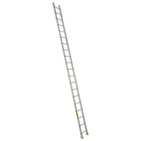 Featherlite 4100 Series 20' Industrial Heavy-Duty Aluminum Extension/Straight Ladder-Nominal Height: 20'