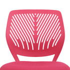 Homy Casa Teen Task Chair - Pink-Breathable mesh fabric seat for longevity and keep you cool