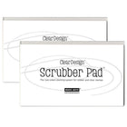 Hero Arts Clear Design Scrubber Pad - 2 Pack-Two-sided cleaning system for clear and rubber stamps