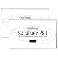 Hero Arts Clear Design Scrubber Pad - 2 Pack-Two-sided cleaning system for clear and rubber stamps