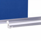 MasterVision NewGen Combo Board - Magnetic Dry-Erase & Felt - Aluminum Frame - 18" x 24" - Blue-Wall mounting hardware included
