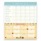 Blueline 17-Month Monthly Maxi Fridgeplanner Magnet Calendar - Aug 2026 to Dec 2027 - 14" H x 13 1/2" W - French-Bonus pages for birthdays