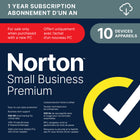 Norton Small Business Premium 2024, Business Cybersecurity with Antivirus for New PC - 10 Devices - 1 Year Subscription [Download]-Valid email address must be provided at checkout