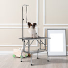 PawHut - Table de toilettage avec bras réglable en hauteur de 8 à 39 pouces-Fabriquée avec des matériaux durables pour une longue durée de vie 
