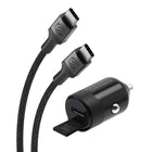 Scosche USB-C Power Delivery Mini Car Charger - Black-Certified USB-C Connector: USB-C to USB-C charger cable ensures compatibility and fast charging