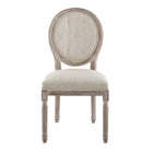 Modway Arise Vintage French Upholstered Fabric Dining Side Chair - Beige - 2 Pack-8