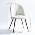 Homy Casa Upholstered Guest Chairs - Beige Fabric - 2 Pack-Ideal for vanity tables, offices, bedrooms, or reading corners.