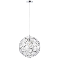 Modway Shine Pendant Chandelier - Silver-Modern Pendant Chandelier