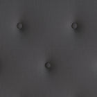 Flash Furniture Roxbury King Size Tufted Upholstered Platform Bed - Dark Grey Fabric-Raised Rounded Legs