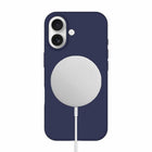 Blu Element Silicone Compatible with MagSafe Case for iPhone 17 - Navy-Raised Edges to protect the camera and screen