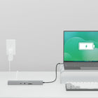 Plugable - Adaptateur hub USB-C 11 en 1 enfichable avec Ethernet-Ports et alimentation : tout pour travailler à votre bureau ou en déplacement, 1x USB-C, 3x USB 3.0, SD/MicroSD, prise audio 3,5 mm, Ethernet, et utilisez l'adaptateur secteur USB-C de votre ordinateur portable pour profiter jusqu'à Charge pass-through USB-C de 100 W pour rester alimenté toute la journée