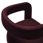 Modway - Winslow Performance Velvet Chaise d’accent en tonneau - Mûrier-9